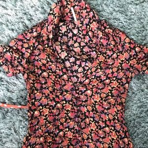 Free people flower print mini dress